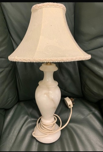 Alabaster marble table lamp - alabaster,