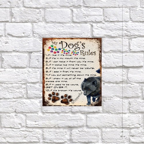 Dog rules retro - rules, style