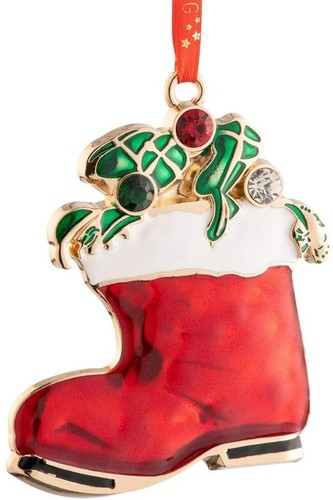 Belleek living santa boot - belleek, santa's