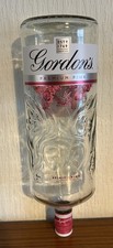 Empty Gordon's Premium Pink Gin Optic Bottle 1.5 Ltr Upside Down Labels + Cap