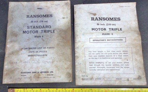 Ransomes standard motor - 86",