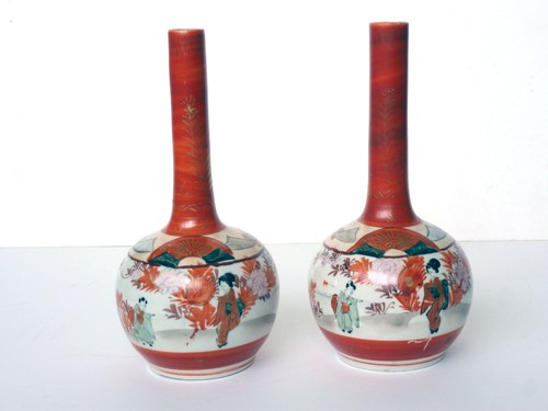 Pair japanese kutani - pair,