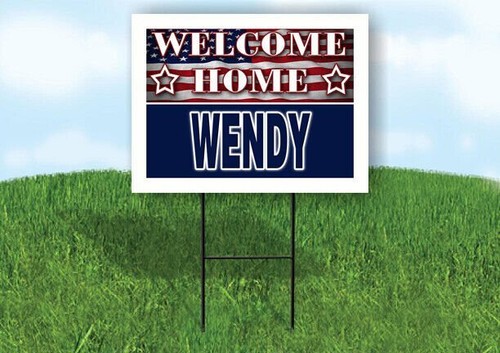 Wendy welcome home flag - welcome, 18
