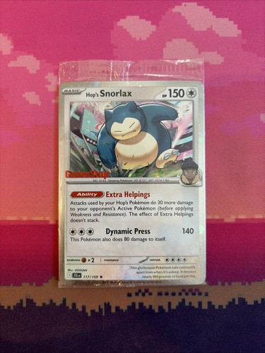 Pokemon card hop snorlax - pokemon, hop's