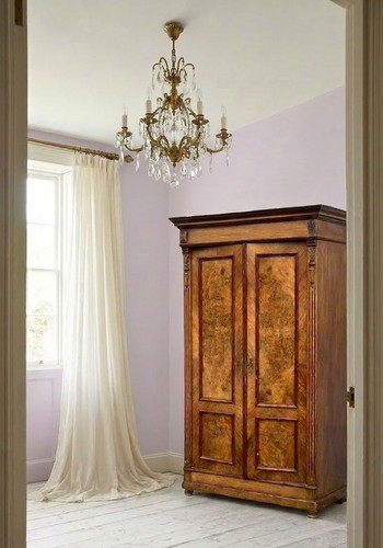 Antique burr walnut wardrobe - antique,