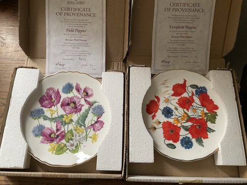 Poppy collection plates - poppy,