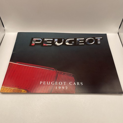 Peugeot cars 1992 brochure - cars,