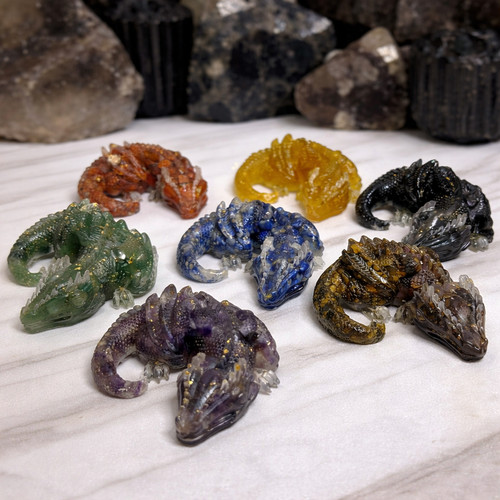 Small dragon crystal stone - crystal,