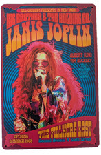 Janis Joplin Metal Tin Sign