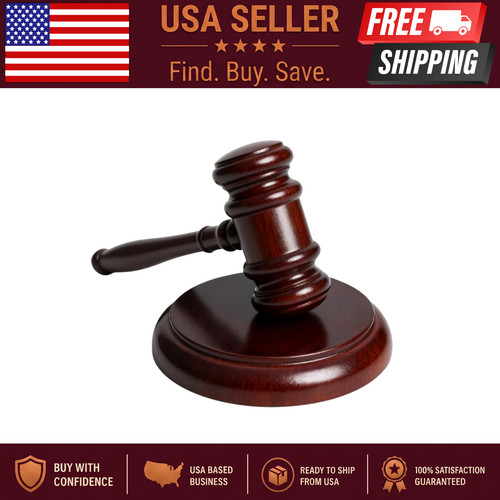 Wooden gavel and - gavel, block