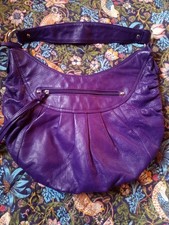 Tommy + Kate Purple Leather