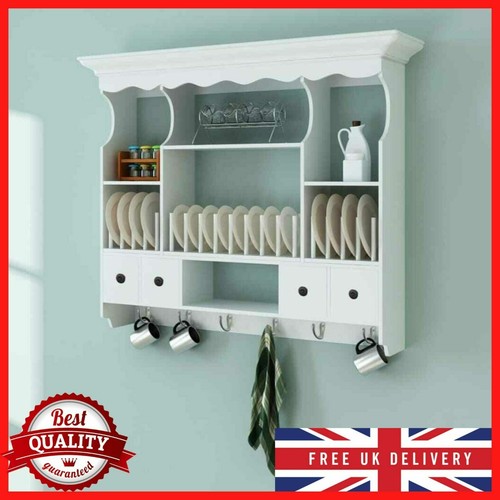 Wall dish rack - wooden, kitchen