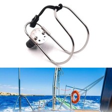 Stainless Steel Life Buoy Ring Holder Marine Boats Horseshoe Bracket with Mounts