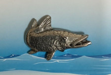 Pike Silver Pewter Lapel Pin
