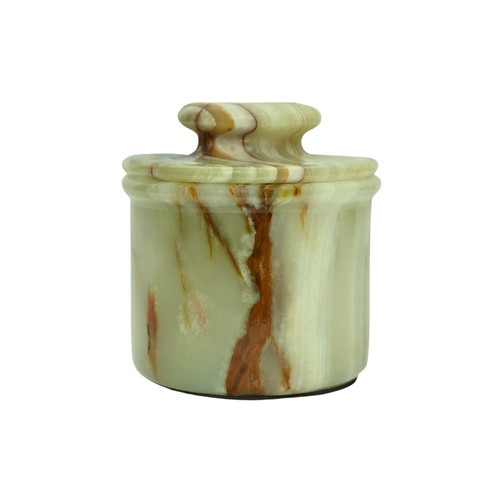Green onyx butter keeper - green,