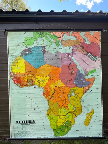 Vintage africa economy map - economy,
