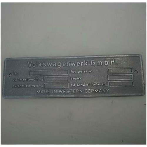 Volkswagen vin name - vin, plate