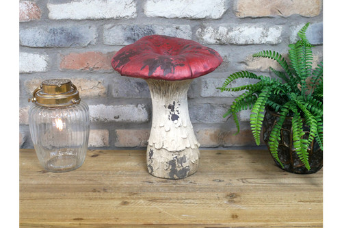 Large red toadstool - red, room