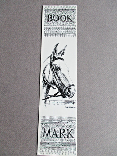 Bookmark horse head - bookmark,