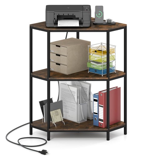 Tier corner printer stand - 3-tier,