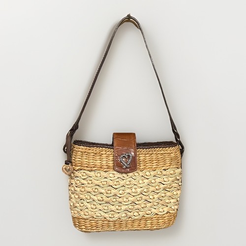 Brighton two tone raffia bag - brighton,