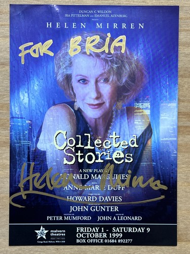 Signed theatre flyer 1999 - signed,