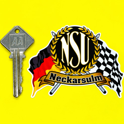 Nsu flags scroll - nsu, car