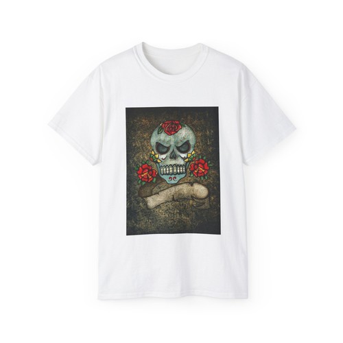 Skull and crossbones - and, roses