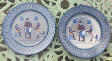 2 Royal Doulton Art Deco Titanian Egyptian Revival Tutankhamun Plate D4263 C1923