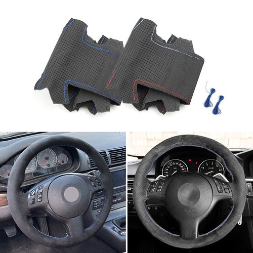 Suede leather steering wheel - suede,