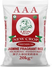 Lion Head AAA Premium Jasmine Fragrant Rice, 20kg