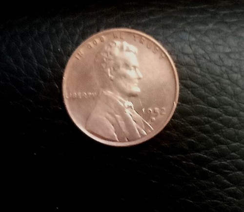 1952 wheat penny - d, error