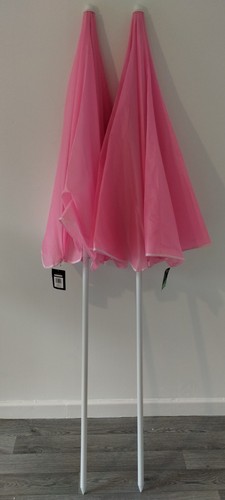 Pair pink garden parasol - pair,