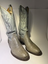 Vintage Gray Snakeskin Cowboy