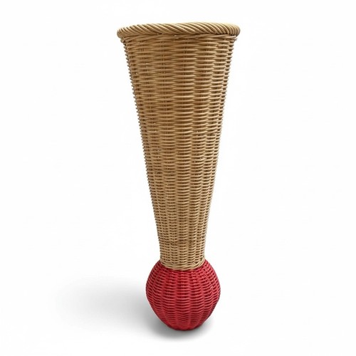 Large vintage woven wicker - vintage,