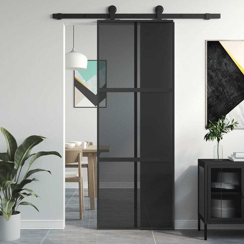 Interior door black 83x201 - door,