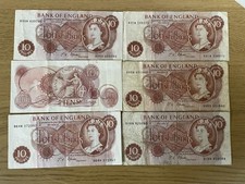  1 X 1960's BANK OF ENGLAND TEN SHILLING NOTE 100% GENUINE