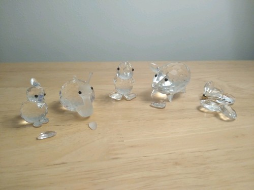 Job lot 5 swarovski - a,