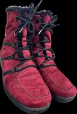ARA Red Fur lined Lace Up
