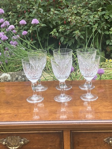 Six vintage thomas webb wine - six,