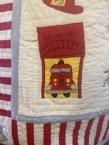Fireman fire engine - engine, quilt