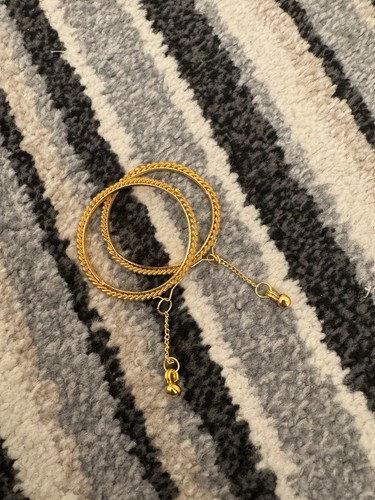 Gold tangling bangle for girls - gold,