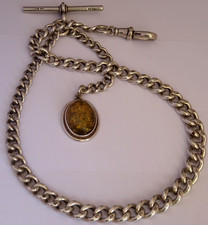 Antique solid silver pocket