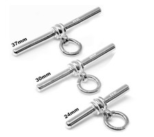 STERLING SILVER SOLID T-BAR FOR POCKET WATCH ALBERT CHAIN 24mm 30mm 37mm
