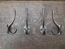 set of 4 antique style cast iron coat hooks coat hat cloakroom hanging hooks 11A