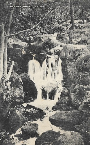 Ilkley hebers ghyll postcard - hebers,