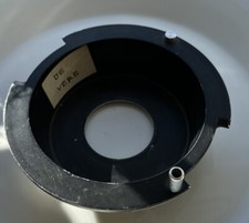 De Vere recessed enlarger lens mount 4.5" 114mm flange 30mm deep