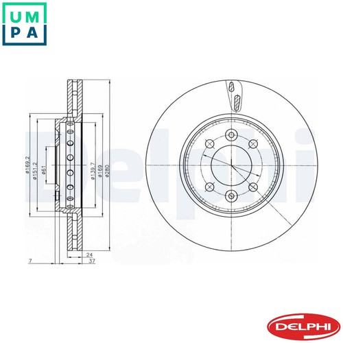 Brake disc bg4536c - disc,