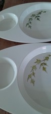 Vintage, Campus antiference melamine trays . 1970s ivy pattern/bowl.