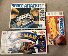 80's boardgames - inclusing PACMAN, SPACE ATTACK & DRAGSTERS